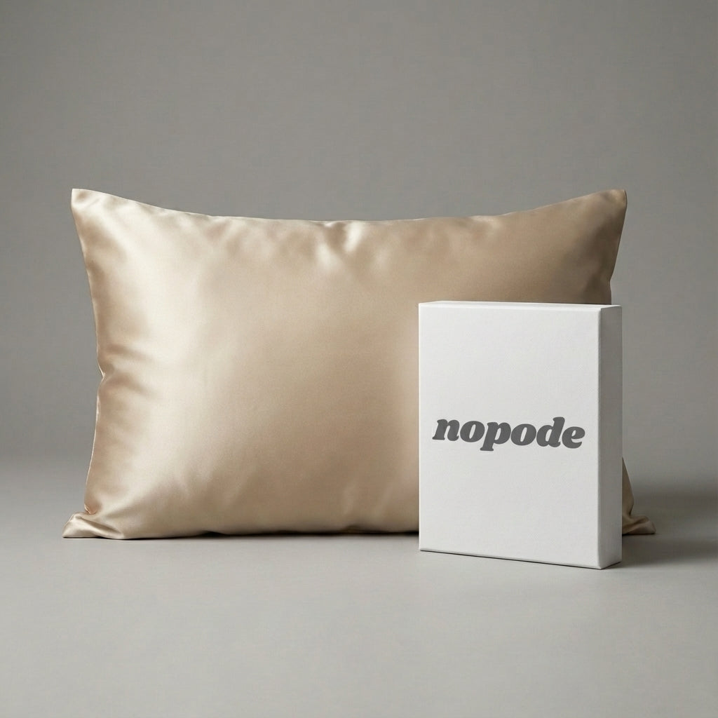 Nude Satin Silk Pillowcase
