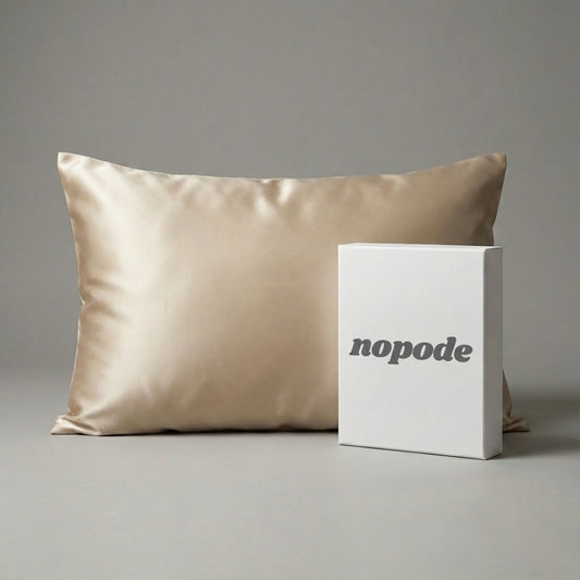 Nude Satin Silk Pillowcase